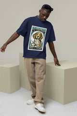 Furry Friendship: Your Canine Companion Is Here Oversized Tee - TOSSIDO