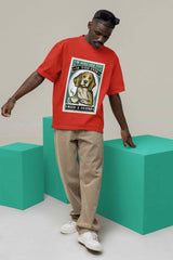 Furry Friendship: Your Canine Companion Is Here Oversized Tee - TOSSIDO