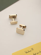 Gold Abstract Cufflinks - TOSSIDO