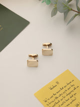 Gold Abstract Cufflinks - TOSSIDO