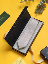 Gold Abstract Woven Silk Necktie - TOSSIDO