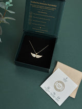 Gold Angel Wings Pendant Necklace - TOSSIDO