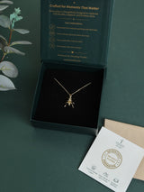Gold Ant Pendant Necklace - TOSSIDO