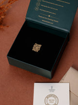 Gold Basket Weave Adjustable Ring - TOSSIDO