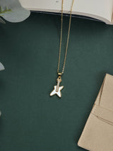 Gold Electric Guitar Pendant Necklace - TOSSIDO