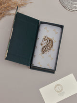Gold Filigree Horse Brooch