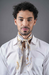Gold Floral Neckerchief - TOSSIDO