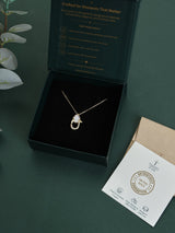 Gold Hamsa Charm Lock Pendant Necklace - TOSSIDO
