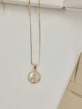 Gold Initial A Pendant Necklace