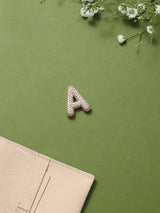 Gold Initial A Slider Pendant - TOSSIDO