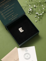 Gold Initial E Slider Pendant - TOSSIDO