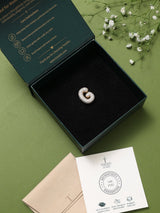 Gold Initial G Slider Pendant - TOSSIDO