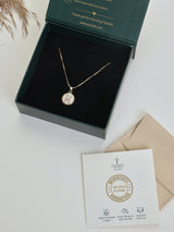 Gold Initial H Pendant Necklace - TOSSIDO