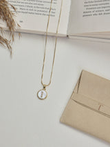 Gold Initial I Pendant Necklace - TOSSIDO