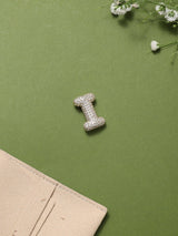 Gold Initial I Slider Pendant