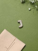 Gold Initial J Slider Pendant - TOSSIDO