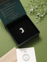 Gold Initial J Slider Pendant - TOSSIDO