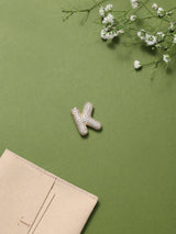 Gold Initial K Slider Pendant - TOSSIDO