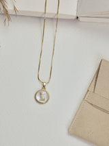Gold Initial L Pendant Necklace - TOSSIDO