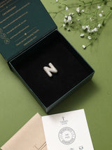 Gold Initial N Slider Pendant - TOSSIDO