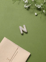 Gold Initial N Slider Pendant - TOSSIDO