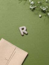 Gold Initial R Slider Pendant - TOSSIDO