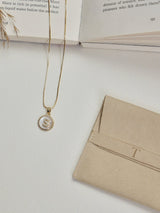 Gold Initial S Pendant Necklace - TOSSIDO