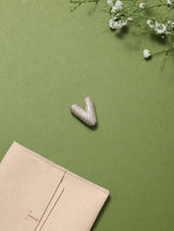 Gold Initial V Slider Pendant - TOSSIDO
