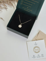 Gold Initial W Pendant Necklace - TOSSIDO