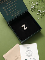 Gold Initial Z Slider Pendant - TOSSIDO