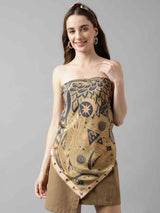 Gold Novelty Scarf & Scarf Bag Set - TOSSIDO