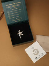 Gold Pearl Starfish Pendant