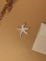 Gold Pearl Starfish Pendant