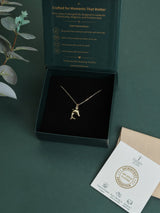 Gold Polished Dolphin Pendant Necklace - TOSSIDO