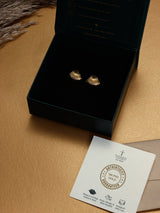 Gold Seashell Stud Earrings - TOSSIDO