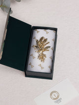 Gold Wheat Sheaf Brooch - TOSSIDO