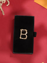 Golden Alphabet B Brooch - TOSSIDO