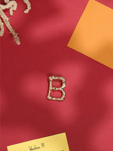 Golden Alphabet B Brooch - TOSSIDO
