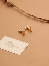 Golden Alphabet I Cufflink - TOSSIDO