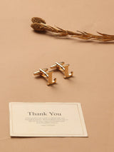 Golden Alphabet L Cufflink - TOSSIDO