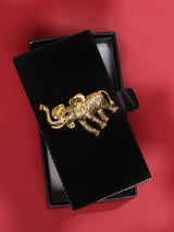 Golden Elephant Brooch - TOSSIDO