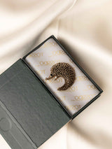 Golden Hedgehog Brooch - TOSSIDO