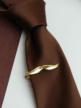 Golden Moustache Tie bar - TOSSIDO
