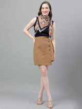 Golden Paisley Scarf & Scarf Bag Set - TOSSIDO