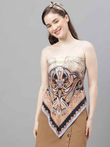 Golden Paisley Scarf & Scarf Bag Set - TOSSIDO