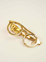 Golden Spectacles Tie Bar - TOSSIDO