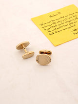 Golden Tie bar & Cufflink Set - TOSSIDO