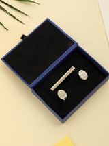 Golden Tie bar & Cufflink Set - TOSSIDO