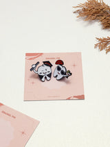Graduate Tooth & Party Tooth Enamel Pin Set of 2 - TOSSIDO