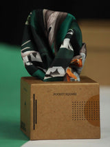 Green Animal Pocket Square - TOSSIDO